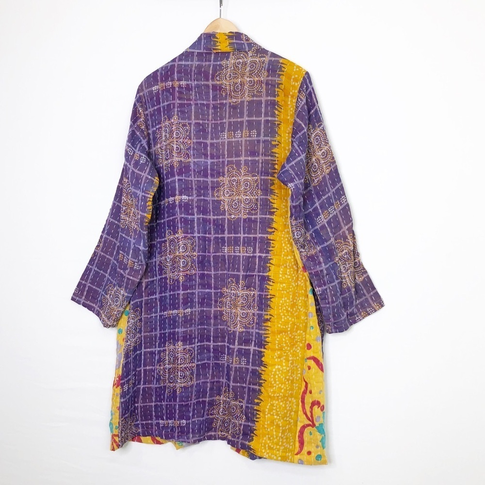 She’s 1 Oak She’s one of a kind multicolored open closure reversible kimono - Picture 8 of 13